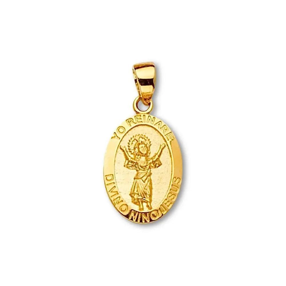 14K Gold Baby Jesus Pendant | Dainty Religious Medal By Tehrani Jewelry
